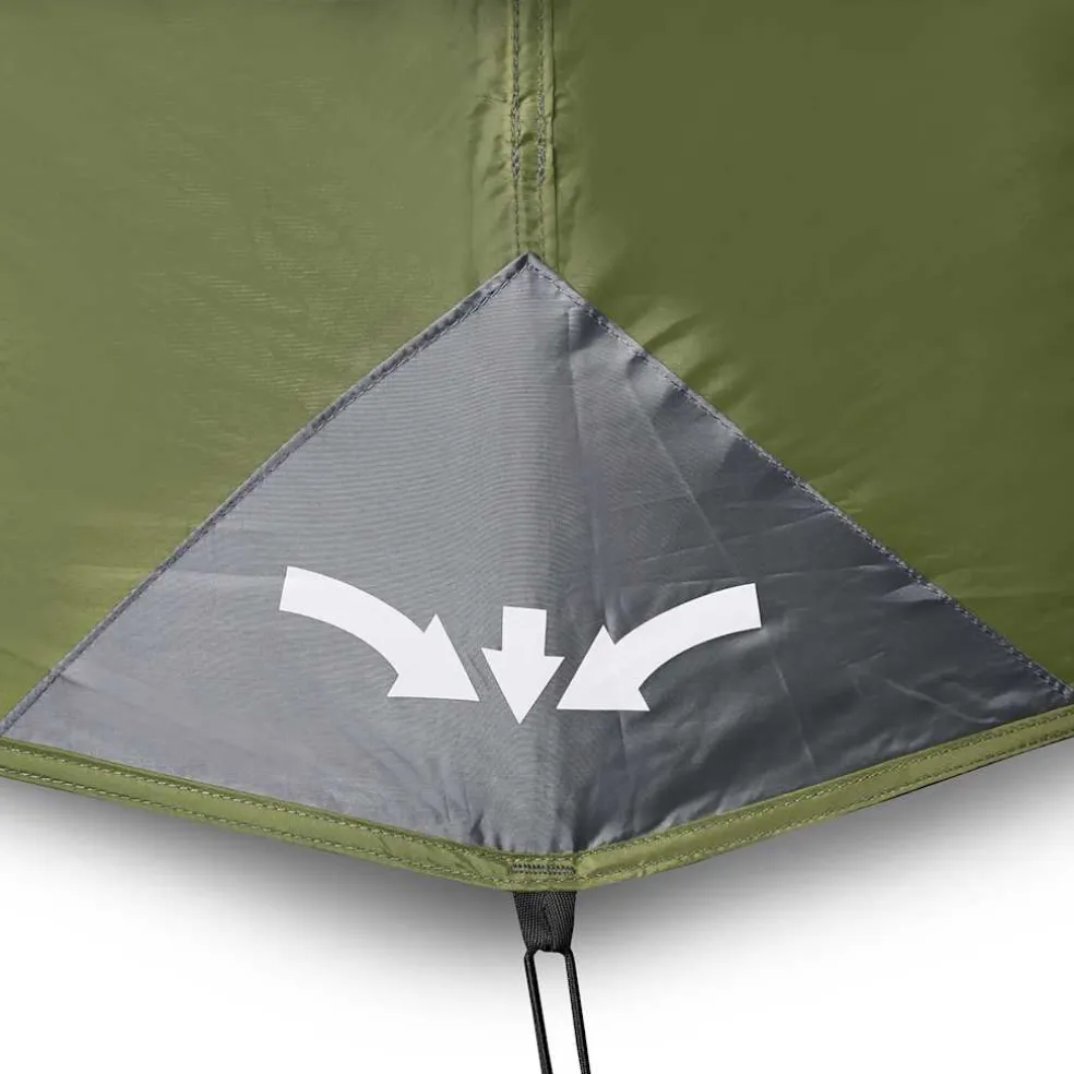 vidaXL Tent 10-persoons waterdicht snelontgrendeling groen