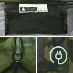 vidaXL Tent 2-persoons waterdicht camouflage