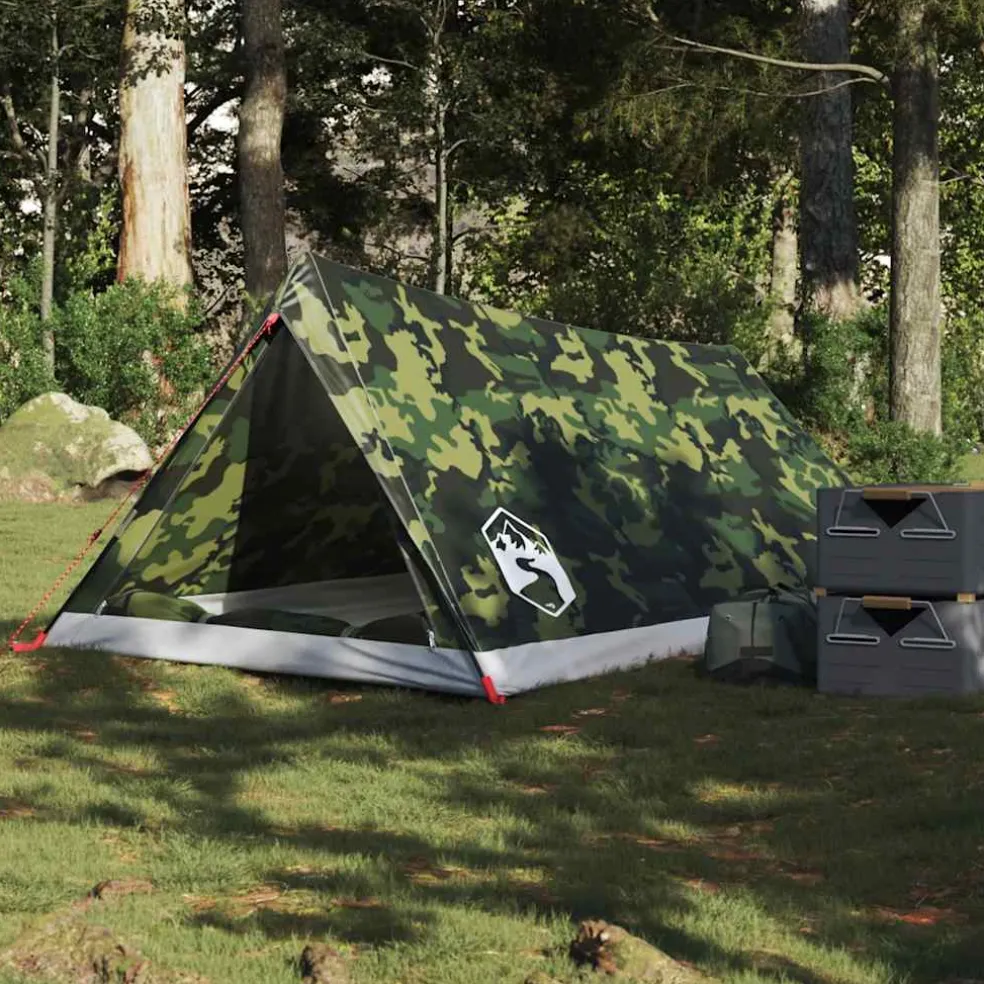 vidaXL Tent 2-persoons waterdicht camouflage