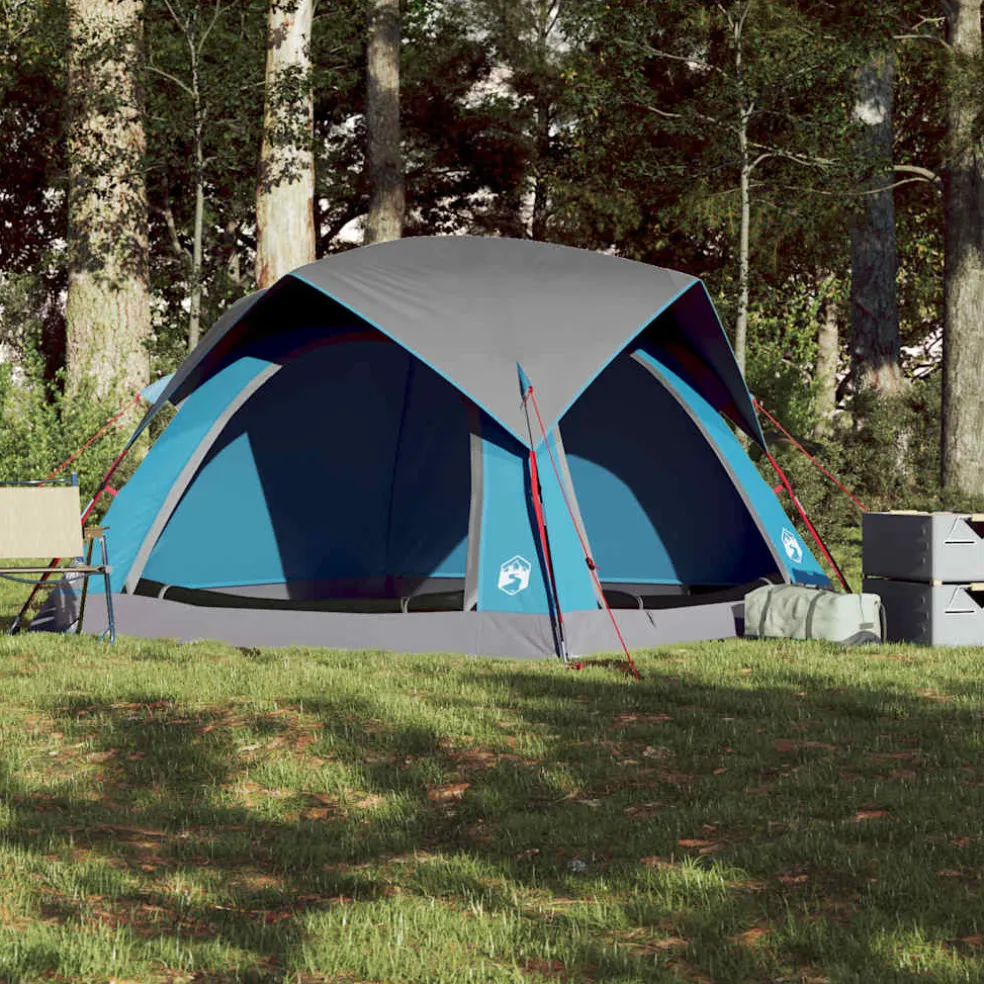 vidaXL Tent 4-persoons waterdicht blauw