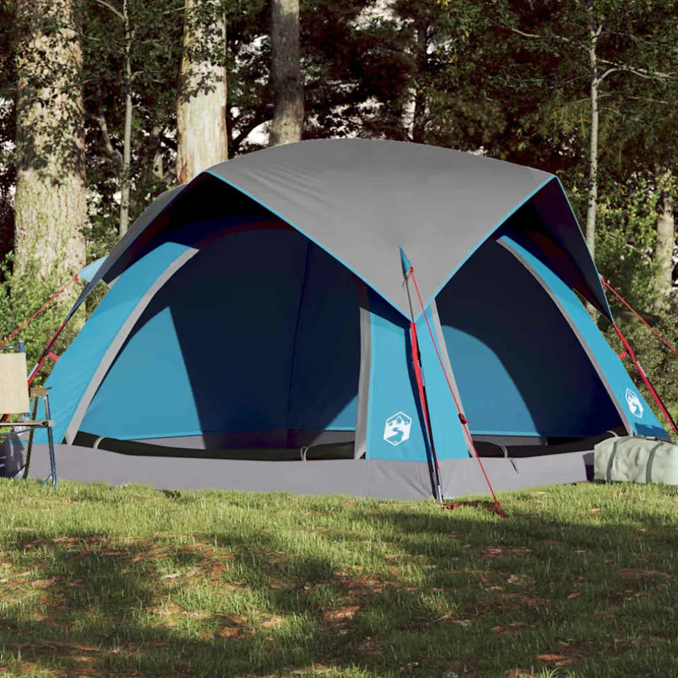 vidaXL Tent 4-persoons waterdicht blauw