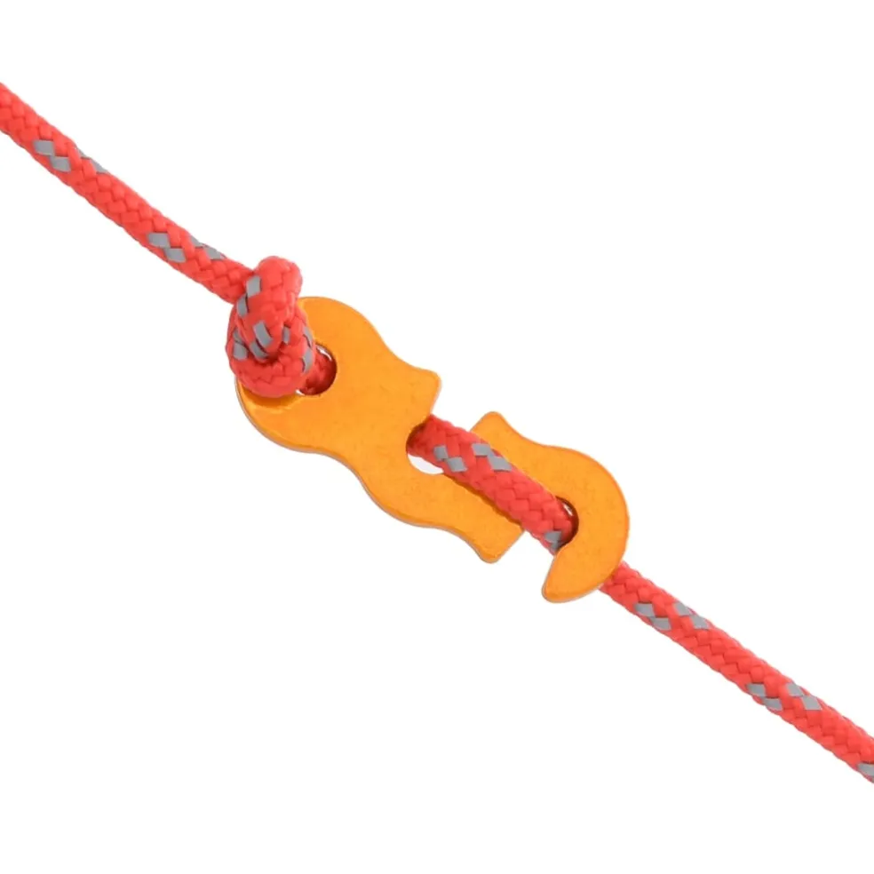 vidaXL Tentscheerlijnen met spanners 8 st reflecterend 4 m 4 mm
