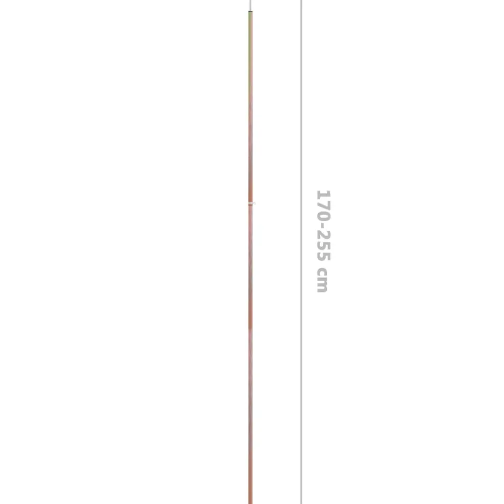 vidaXL Tentstok telescopisch 170-255 cm gegalvaniseerd staal