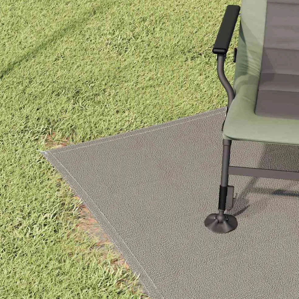 vidaXL Tenttapijt Lichtgrijs 200 x 200 cm Polyetheen