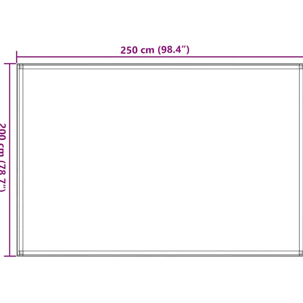 vidaXL Tenttapijt 250x200 cm antraciet
