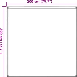 vidaXL Tenttapijt 200x200 cm beige