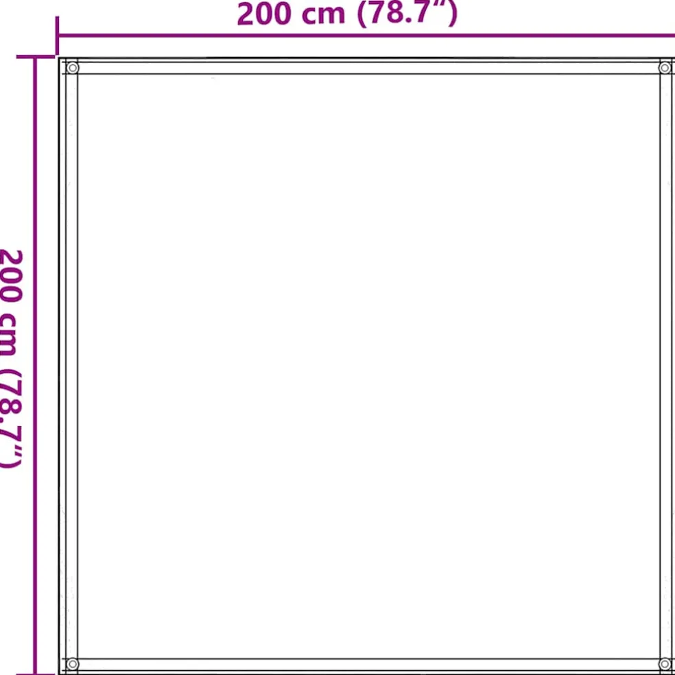 vidaXL Tenttapijt 200x200 cm beige