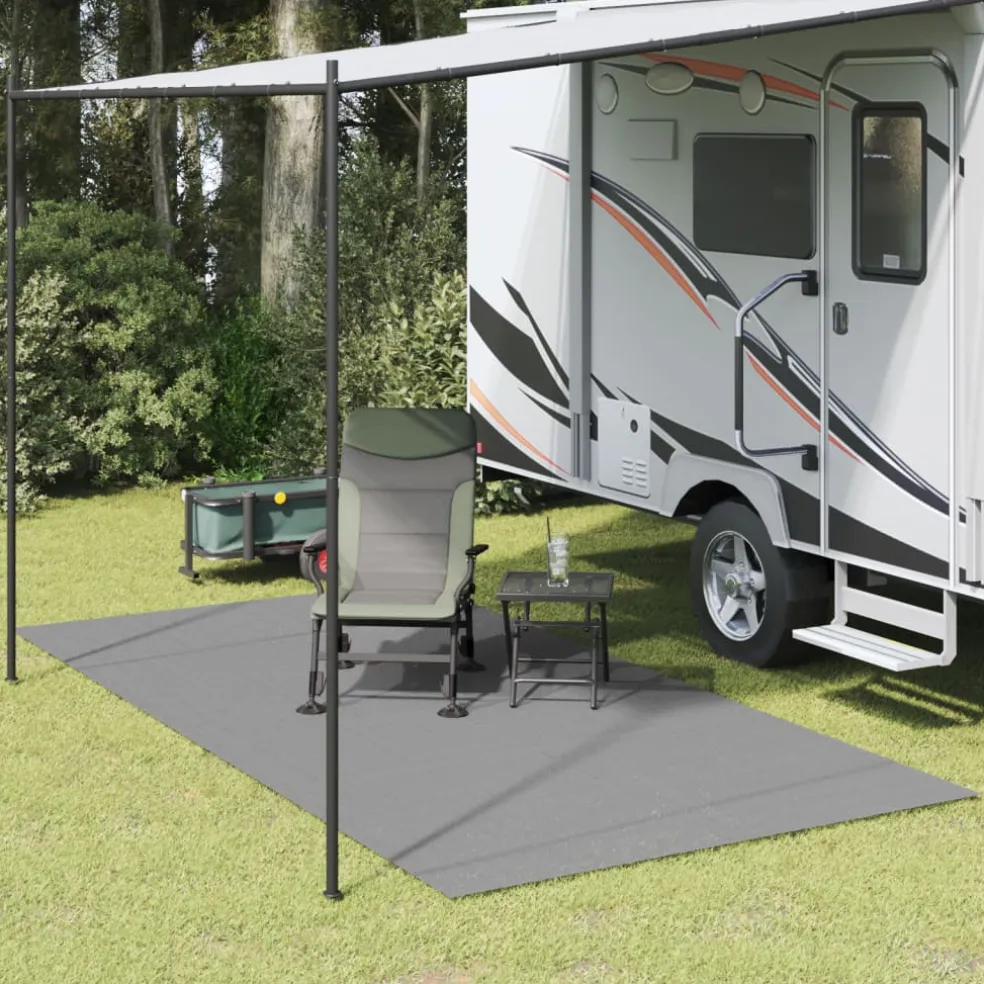vidaXL Tenttapijt 4x2 m antracietkleurig