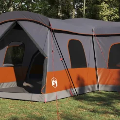 vidaXL Tent voor 16 personen 16-persoons Grijs en Oranje