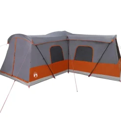 vidaXL Tent voor 16 personen 16-persoons Grijs en Oranje