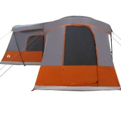 vidaXL Tent voor 16 personen 16-persoons Grijs en Oranje