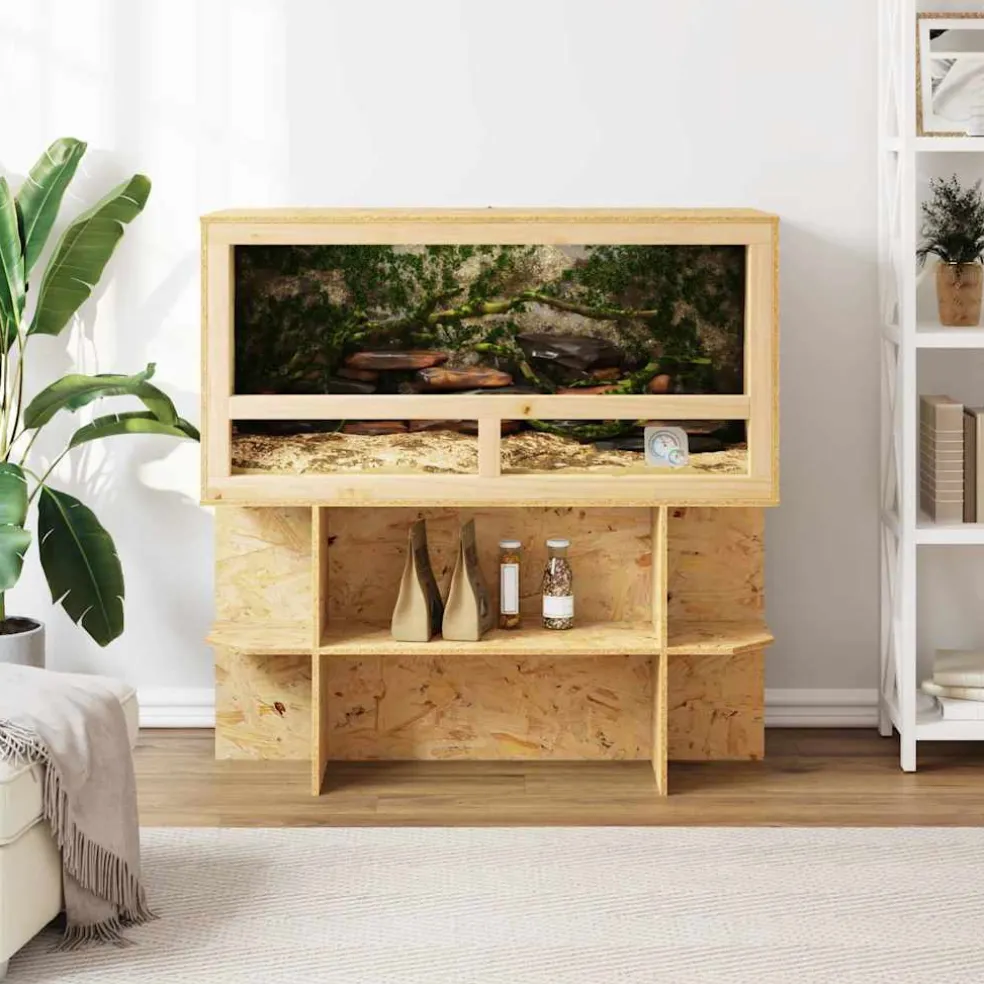 vidaXL Terrariumbasis Bruin 100 x 50 x 50 cm OSB