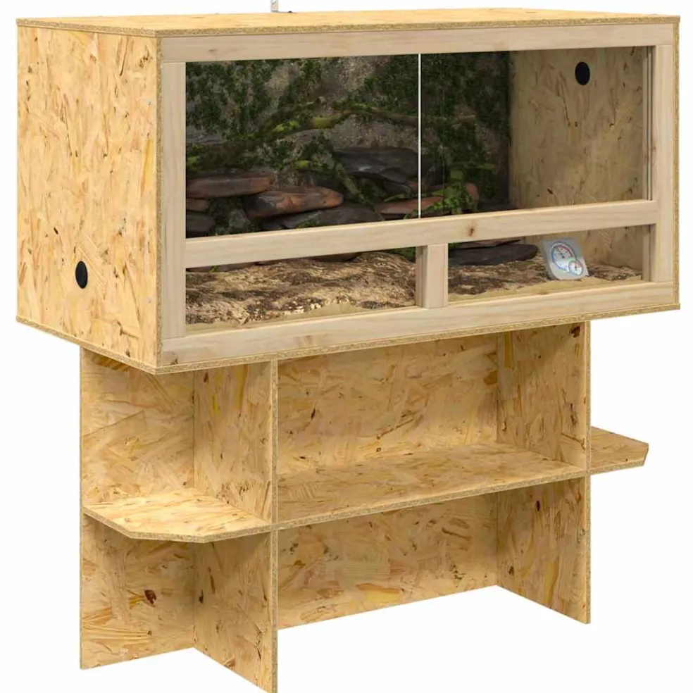 vidaXL Terrariumbasis Bruin 100 x 50 x 50 cm OSB