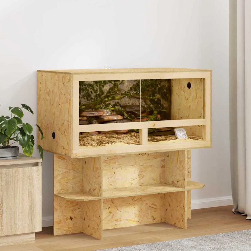 vidaXL Terrariumbasis Bruin 100 x 50 x 50 cm OSB
