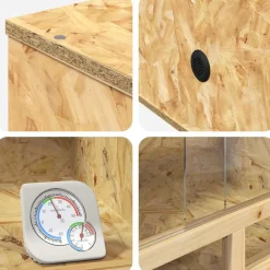 vidaXL Terrarium Bruin 80 x 50 x 50 cm OSB