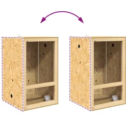 vidaXL Terrarium Bruin 50 x 50 x 80 cm OSB