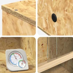 vidaXL Terrarium Bruin 50 x 50 x 80 cm OSB