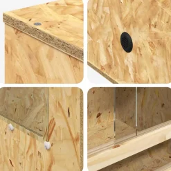 vidaXL Terrarium Bruin 80 x 50 x 50 cm OSB