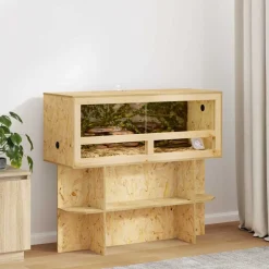 vidaXL Terrarium Bruin 80 x 50 x 100 cm OSB