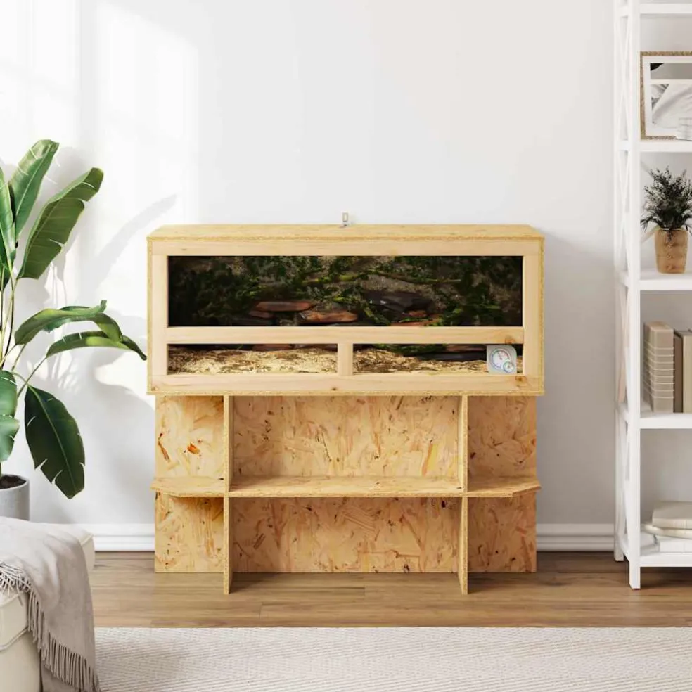 vidaXL Terrarium Bruin 80 x 50 x 100 cm OSB