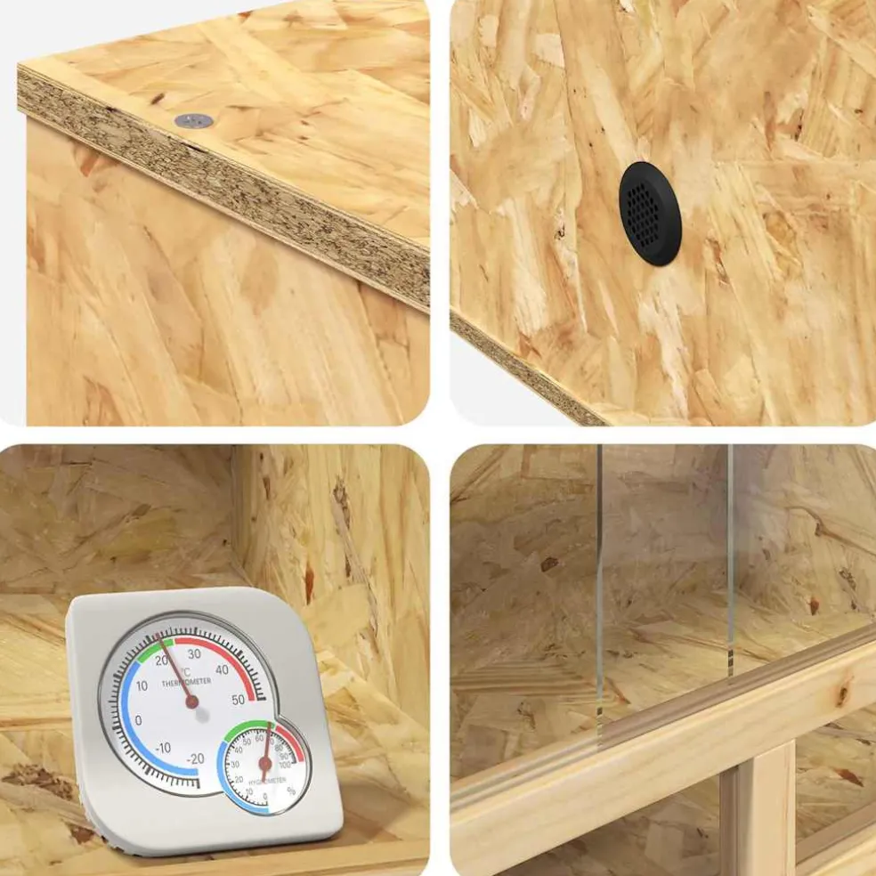 vidaXL Terrarium Bruin 80 x 50 x 100 cm OSB