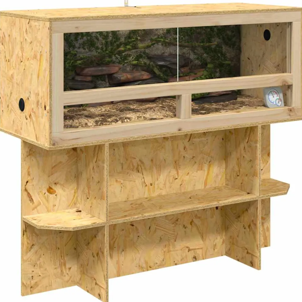 vidaXL Terrarium Bruin 80 x 50 x 100 cm OSB