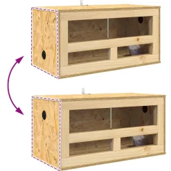 vidaXL Terrarium Bruin 80 x 40 x 90 cm OSB