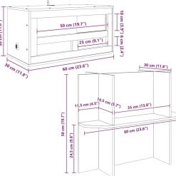 vidaXL Terrarium Bruin 80 x 40 x 90 cm OSB