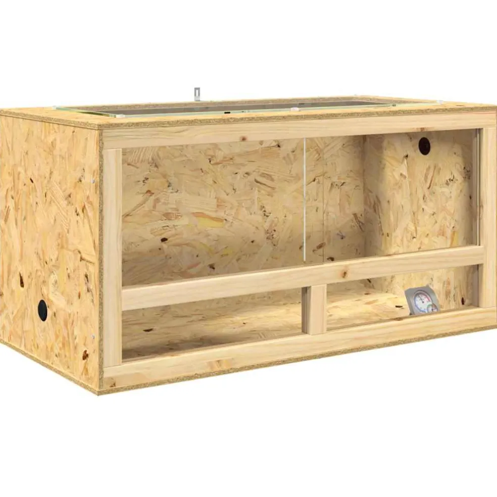 vidaXL Terrarium Bruin 40 x 40 x 90 cm OSB