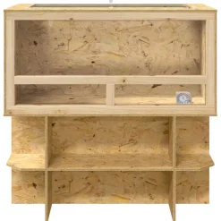 vidaXL Terrarium Bruin 40 x 40 x 90 cm OSB