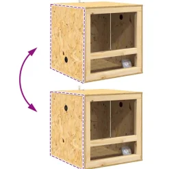 vidaXL Terrarium Bruin 100 x 50 x 100 cm OSB