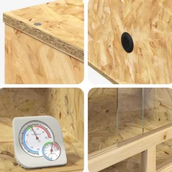 vidaXL Terrarium Bruin 80 x 50 x 100 cm OSB