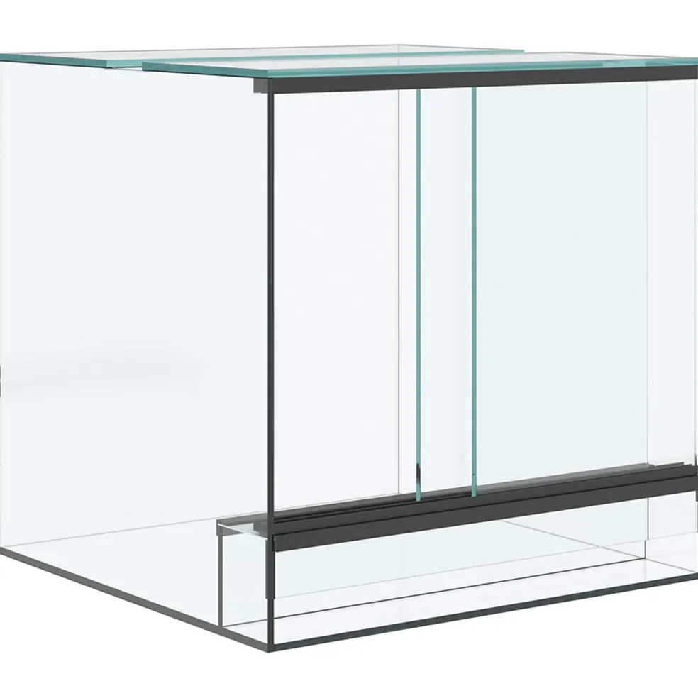 vidaXL Terrarium met opslag Transparant 30 x 30 x 30 cm Glas