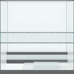 vidaXL Terrarium met opslag Transparant 30 x 30 x 30 cm Glas