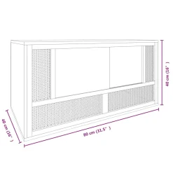 vidaXL Terrarium 80x40x40 cm bewerkt hout
