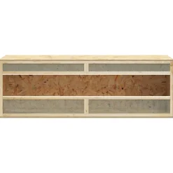 vidaXL Terrarium 144x46x48 cm bewerkt hout