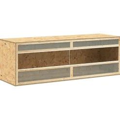 vidaXL Terrarium 144x46x48 cm bewerkt hout