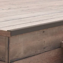 vidaXL Terras hoekplinten 5 st 170 cm HKC donkerbruin