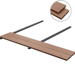 vidaXL Terrasplank 30 st Bruin WPC