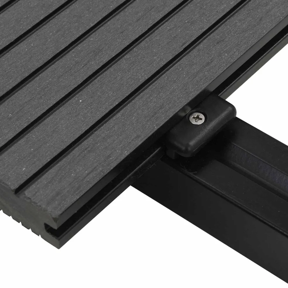 vidaXL Terras plank 16 st Grijs WPC