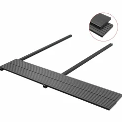 vidaXL Terras plank 16 st Grijs WPC