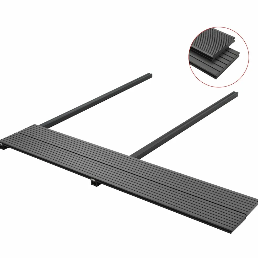 vidaXL Terras plank 16 st Grijs WPC