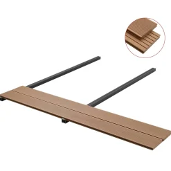 vidaXL Terras plank 16 st Teakhout WPC