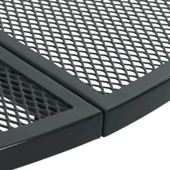 vidaXL Terrastafel rond Ø80x72,5 cm gepoedercoat staal antracietkleur