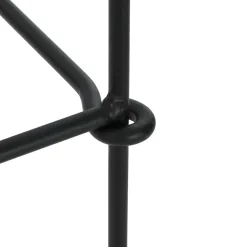 vidaXL Terugstellend Doel Zwart 26 x 13 x 31 cm Staal