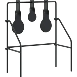 vidaXL Terugstellend Doel Zwart 26 x 13 x 31 cm Staal