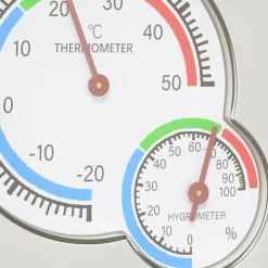 vidaXL Thermo Hygrometer Wit 7,5 x 7,5 x 1,2 cm ABS