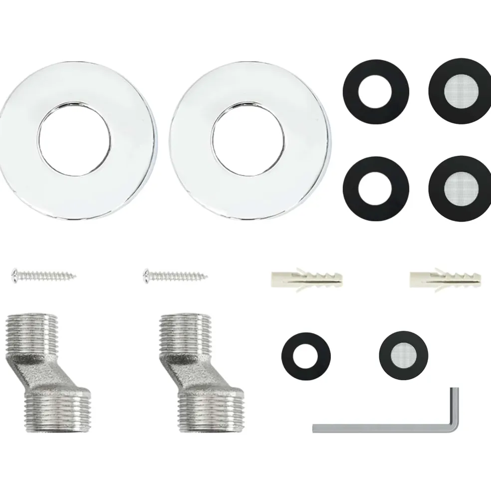 vidaXL Thermostatisch Douchesysteem Set Chroom RVS 201