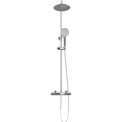 vidaXL Thermostatisch Douchesysteem Set Chroom RVS 201