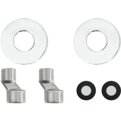 vidaXL Thermostatische douchemixer RVS 201 27 x 8 x 6 cm zilver